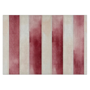 Planche À Découper Burgundy Crème rayures