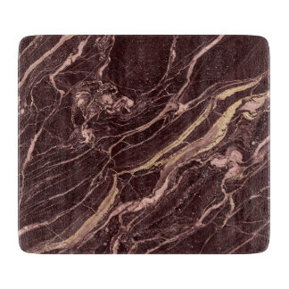 Planche À Découper Burgundy Marble Bold Refined Modern Style