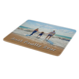 Planche à découper cadeau avec votre photo de fami