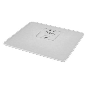Planche À Découper Cadeau Personnalisé Élégant de Mariage Moderne sur