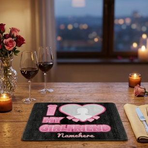 Planche À Découper Cadeau personnalisé Je t'aime ma copine – Ajouter
