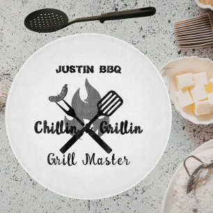 Planche À Découper Cadeau personnalisé pour papa Chillin & Grillin . 