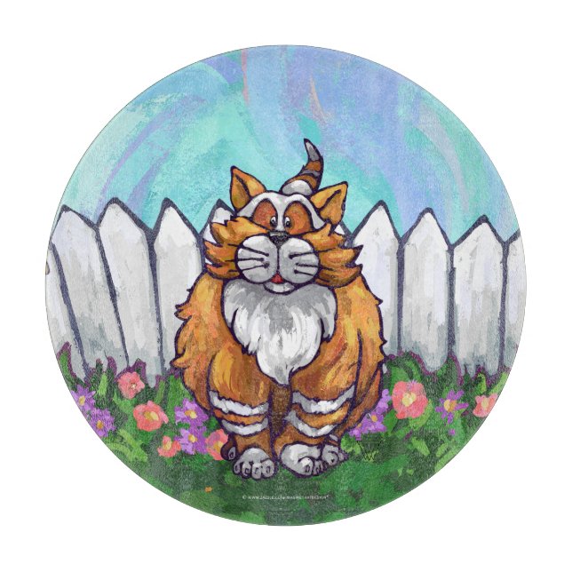 Planche À Découper Cadeaux et accessoires de chats de gingembre (Devant)