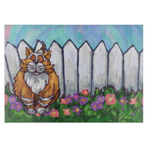 Planche À Découper Cadeaux et accessoires de chats de gingembre