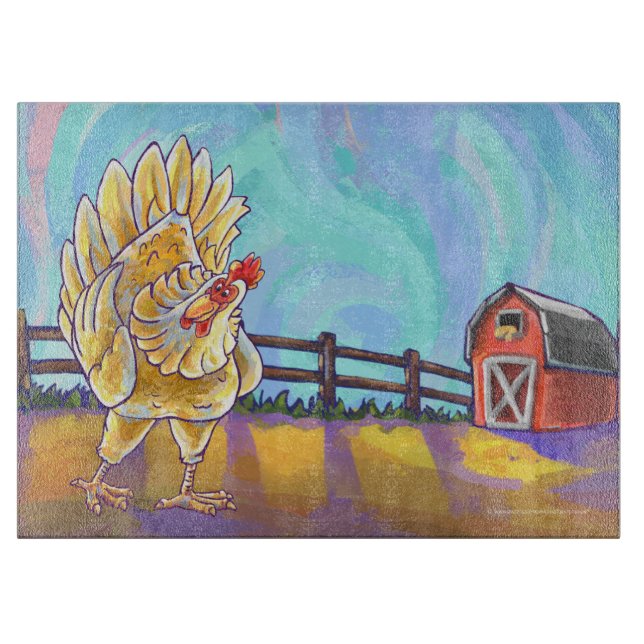 Planche À Découper Cadeaux et accessoires de poulet (Devant)