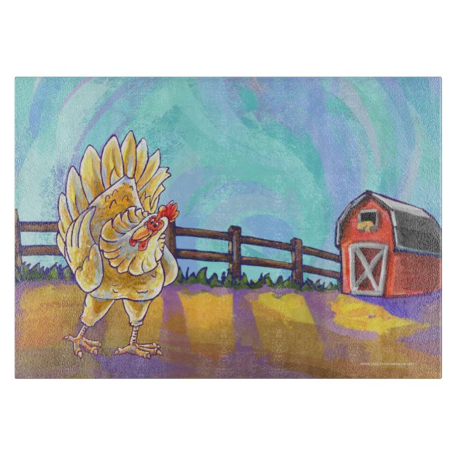 Planche À Découper Cadeaux et accessoires de poulet (Devant)