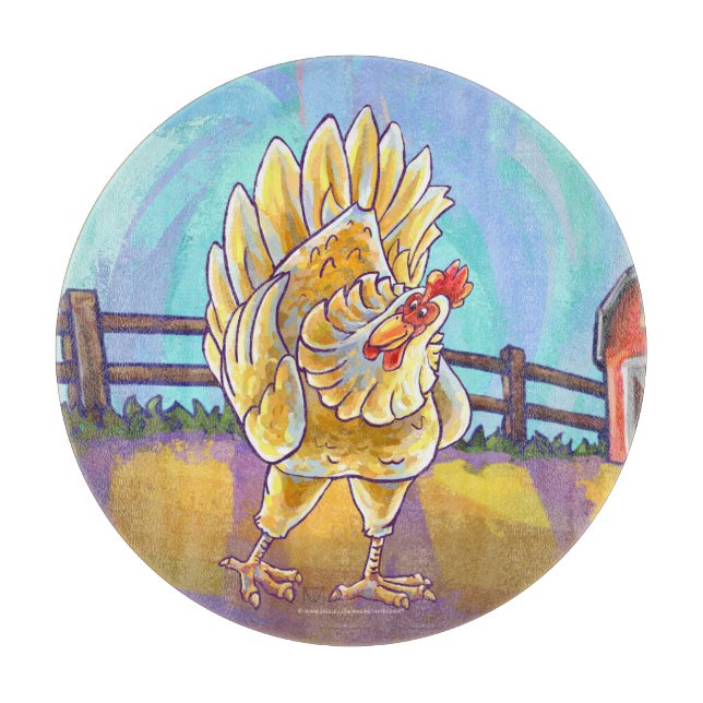 Planche À Découper Cadeaux et accessoires de poulet (Devant)