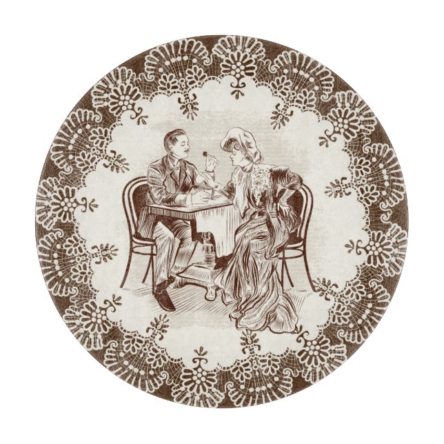 Planche À Découper café et amour (Devant)