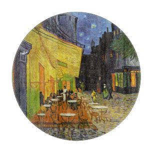 Planche À Découper Café Terrasse à Night Van Gogh