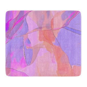 Planche À Découper Calques Pastel Abstraits