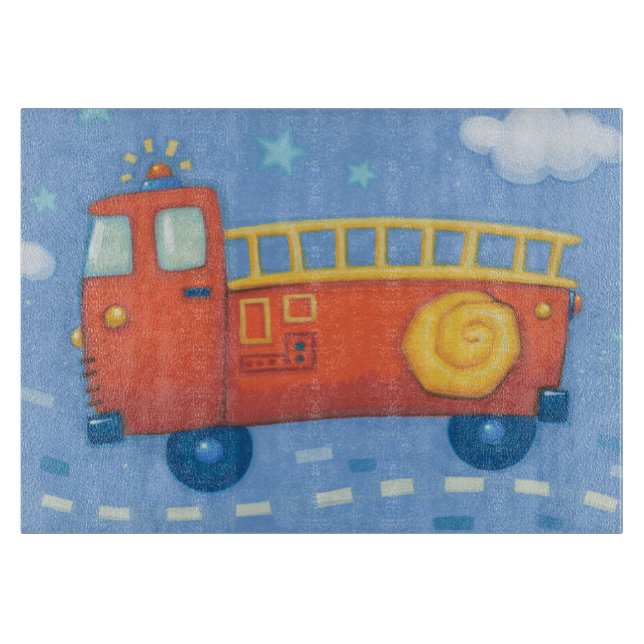 Planche À Découper Camion de pompiers (Devant)