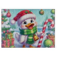 Canard de Noël coloré mignon
