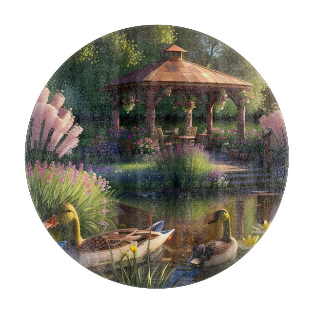 Planche À Découper Canards dans l'étang (Devant)