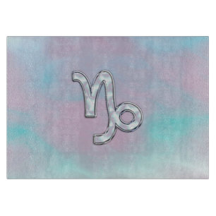 Planche À Découper Capricorn Zodiac signe sur Mère style perle