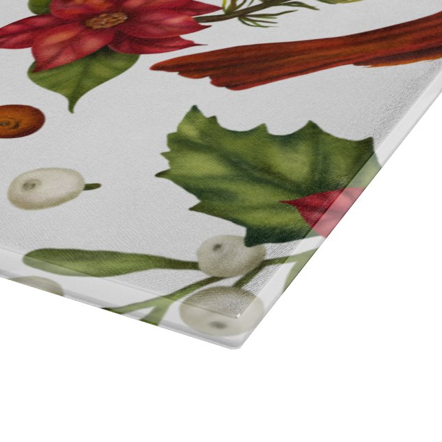 Planche À Découper Cardinal de Noël (Coin)
