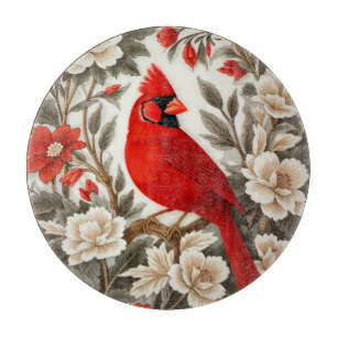 Planche À Découper Cardinal du Nord Oiseau Belle Flore