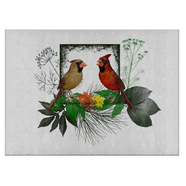 Planche À Découper Cardinals Corner Glass Cutboard (Devant)