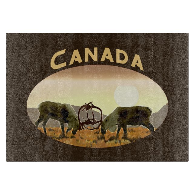 Planche À Découper Caribou Duel - Canada (Devant)