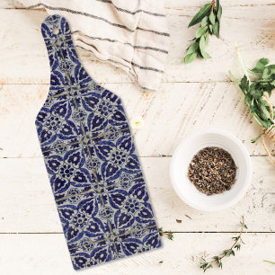 Planche À Découper Carrelage italien rustique Azulejo bleu blanc géom