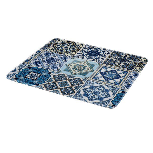 Planche À Découper Carrelage méditerranéen, Portugais, Azulejo, Majol (Coin)