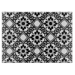 PLANCHE À DÉCOUPER CARRELAGE NOIR ET BLANC DE LA FERME MODERNE