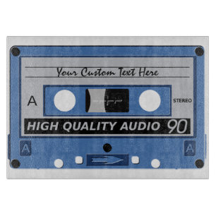 Planche À Découper Carte à découper personnalisée Retro Casette