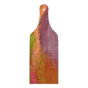 PLANCHE À DÉCOUPER CARTE DE COUPE ABSTRAITE EN VERRE MULTI-COLORÉ VIB