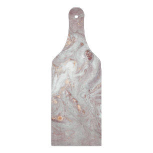 PLANCHE À DÉCOUPER CARTE DE COUPE EN ARGENT EN MARBRE ABSTRAIT LILAC