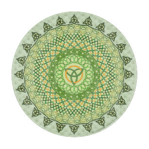 Planche À Découper Carte de coupe en verre de jour de St. Patty