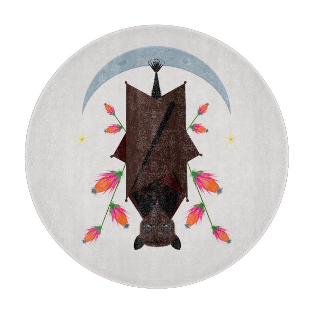 Planche À Découper Carte de coupe en verre Fox volant (Devant)