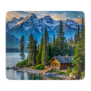 Planche À Découper Carte de coupe Mountain View