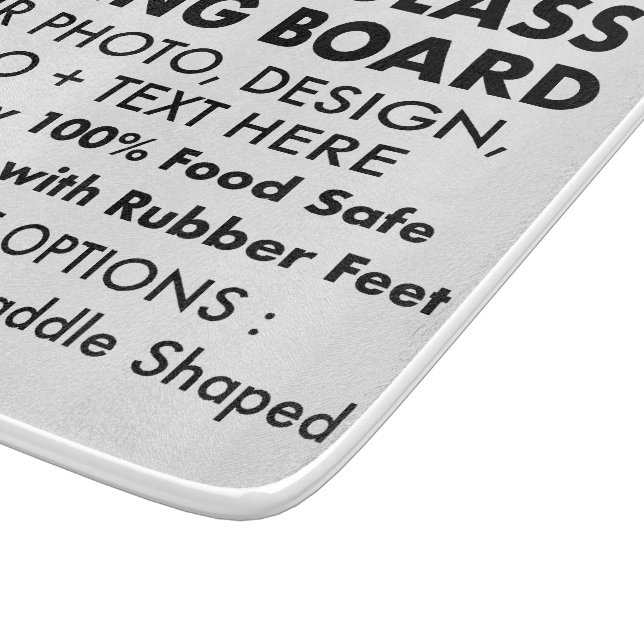 Planche À Découper Carte de coupe personnalisée en verre de petite ta (Coin)