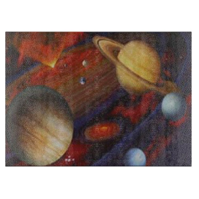 Planche À Découper Carte de coupe spatiale (Devant)