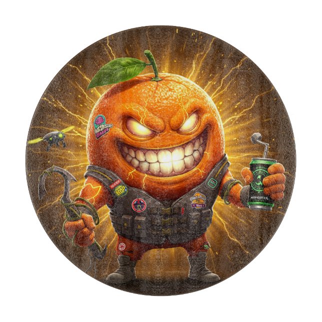 Planche À Découper Carte de découpe Cyber-Citrus (Devant)