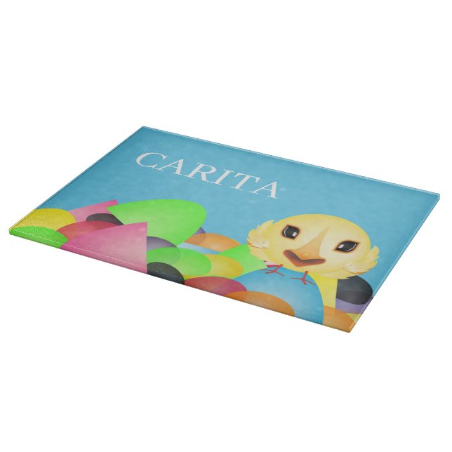 Planche À Découper Carte de découpe de Pâques personnalisée (Coin)