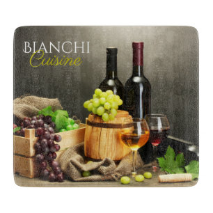 Planche À Découper Carte de découpe de vignoble personnalisée