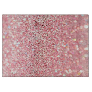 Planche À Découper Carte de découpe rose Parties scintillant or