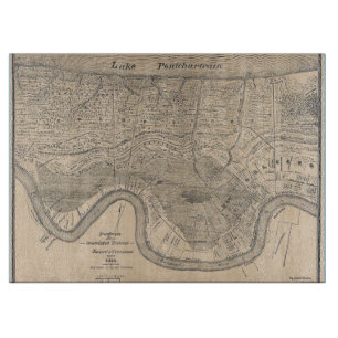 Planche À Découper Carte de la Nouvelle-Orléans