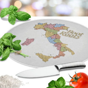 Planche À Découper Carte de l'Italie "Boot Roots"