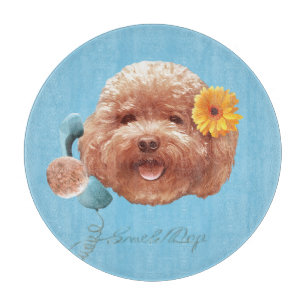 Planche À Découper Carte de vœux florale : selfie artistique d'un can