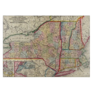 Planche À Découper Carte du comté des états de New York