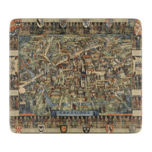 Planche À Découper Carte imagée de Cambridge, Angleterre