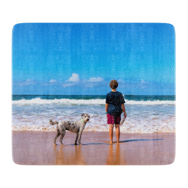 Planche À Découper Carte photo personnalisée avec vos photos (Devant)