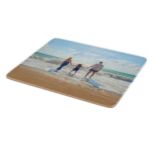 Planche À Découper Carte photo personnalisée cadeau avec vos photos (Coin)