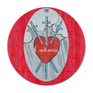 Planche À Découper Carte Tarot 3 épées Thunder_Cove 