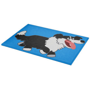 Planche À Découper Carton joyeux Bordure Collie Coupe Board