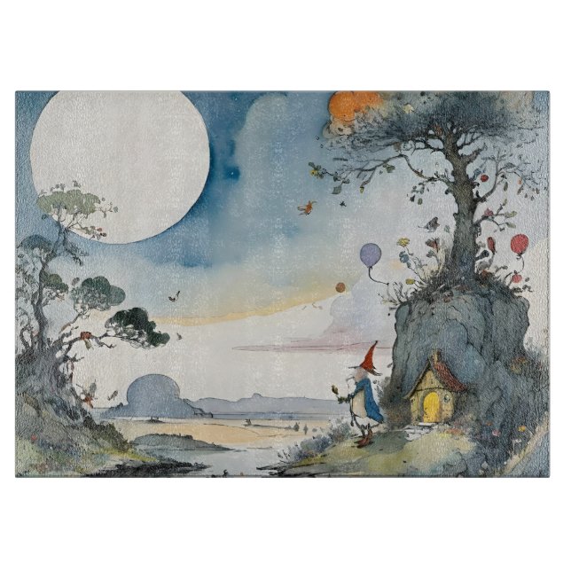 Planche À Découper Cartoon wizard dreamscape (Devant)