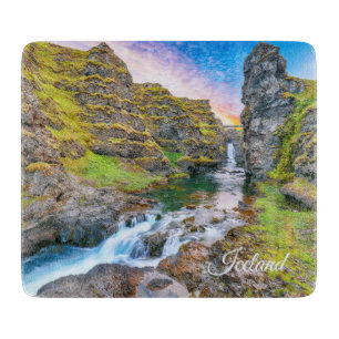 Planche À Découper Cascades de Kolufossar, Islande