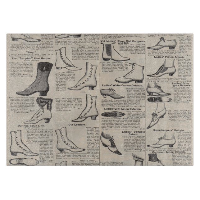 Planche À Découper Catalogue de chaussures pour dames vintage - 1900s