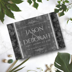 Planche À Découper Célébration élégante du quatrième anniversaire de 